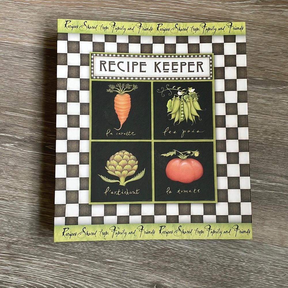 Book Recipe Keeper Binder with Coupon Booklet